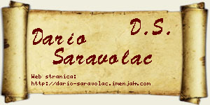 Dario Saravolac vizit kartica